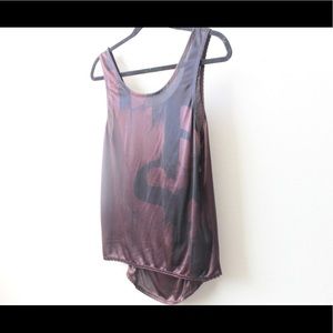 Diesel brown silky tank top